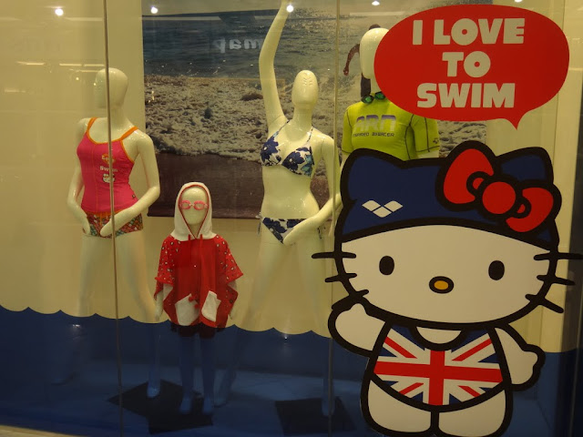 Hello Kitty Swimsuits window display Hello Kitty Swimsuits window display