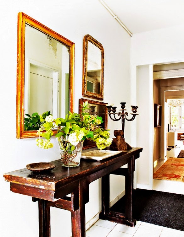 a perfect gray: a vintage mirror collection