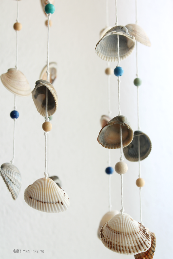 Campana A Vento Conchiglia Capiz - Decorazione Naturale 73cm Per Esterni E Interni - Foto 10