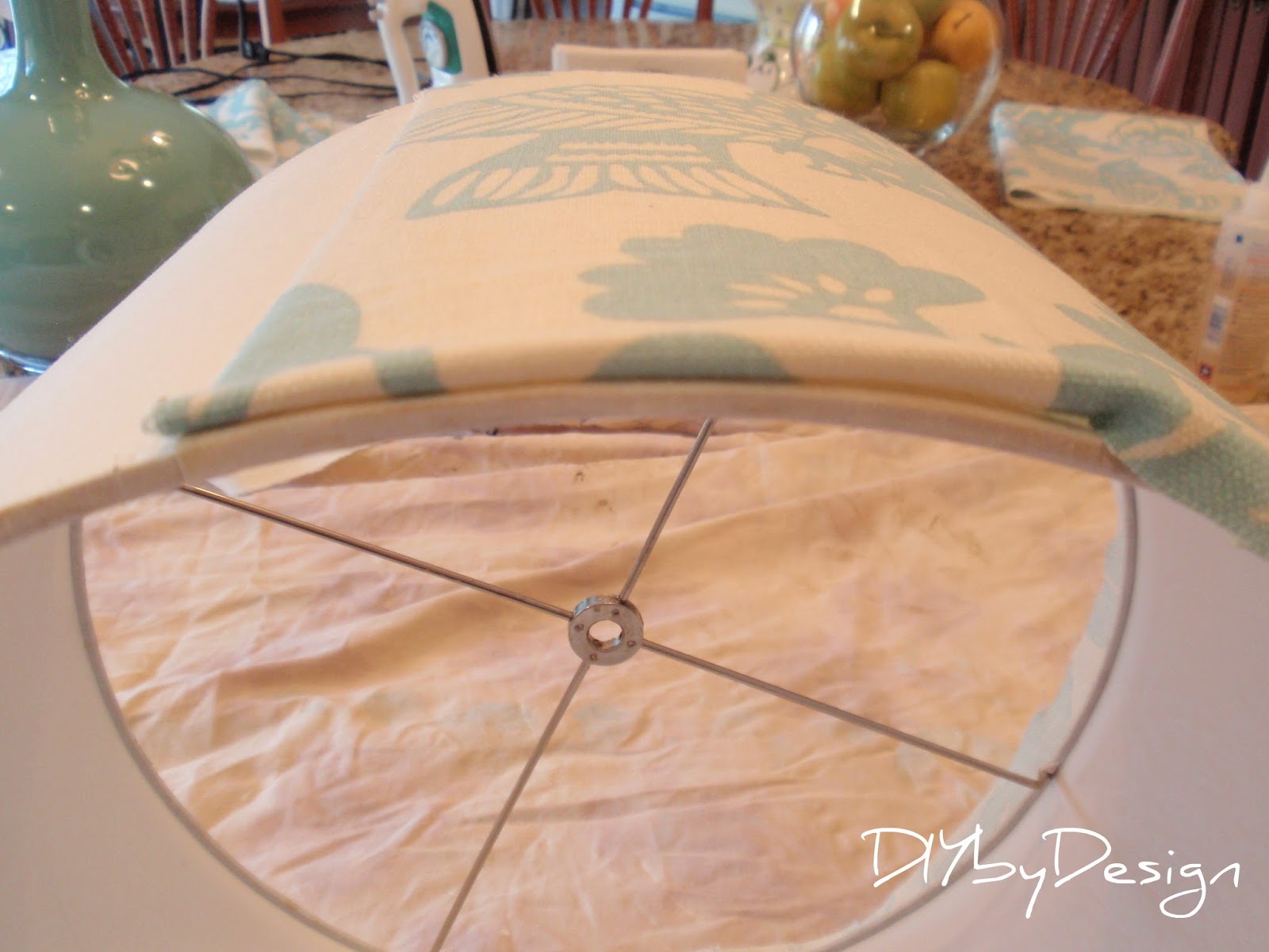 DIY by Design Fabric Covered Lampshade Tutorial