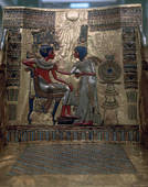 The throne of Tutankhamun, (detail), Egyptian, 18th Dynasty.