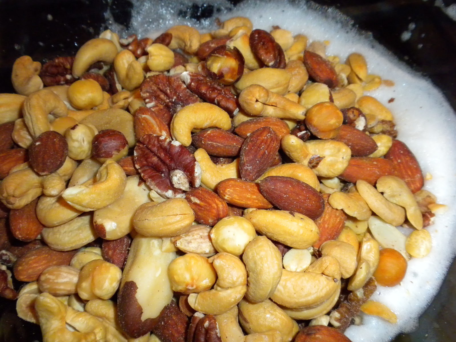 Mixed nuts added to egg whites by Substance of Living Mixed nuts added to egg whites by Substance of Living
