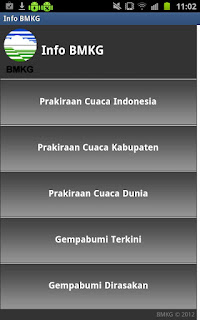 Aplikasi BMKG-Android - Aplikasi Pendeteksi Gempa