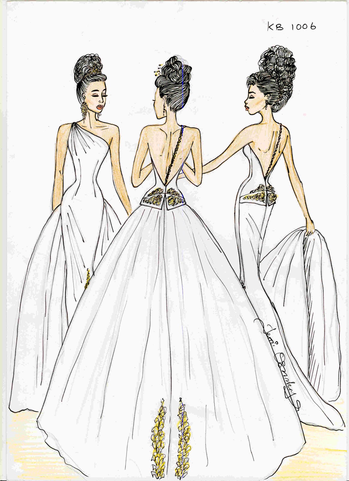 Bridal Wear Sketches