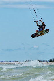 High-flying surfer