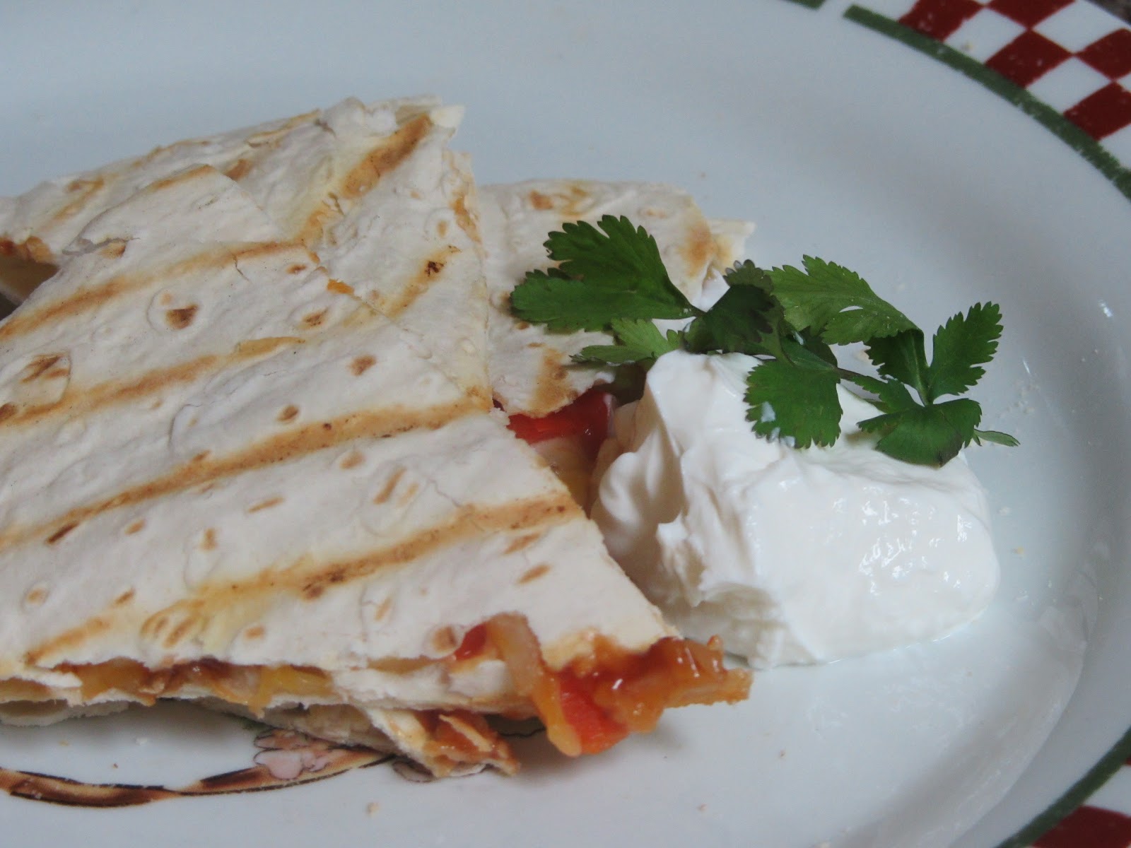 Been There Baked That Grilled BBQ Chicken and Pineapple Quesadillas