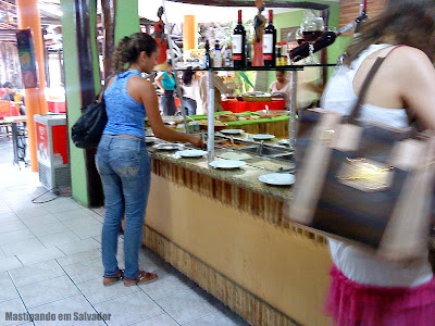 Bambu Chalé: Área do buffet Bambu Chalé: Área do buffet