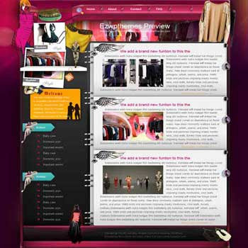 A La Mode blogger template. free blogspot template download.