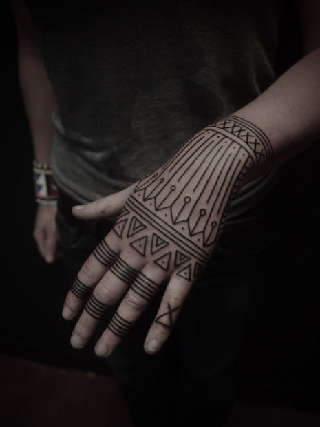geometric tattoos damn cool