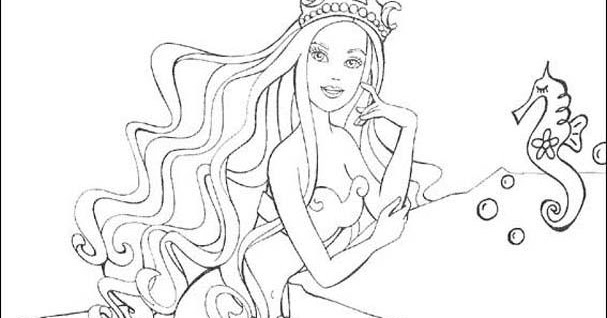 Kids Page: Barbie Mermaid Coloring Pages
