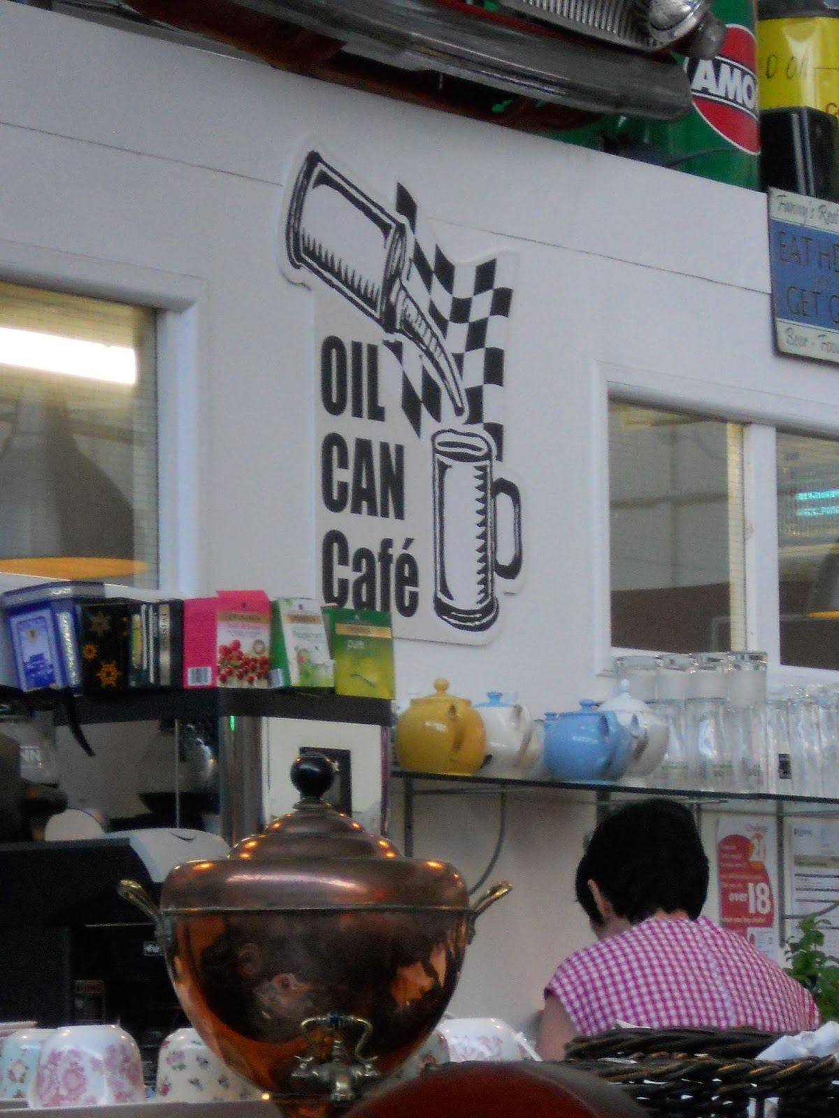 The Oil Can Cafe, Card Factory Hepworth, Yourkshire, UK. A Little