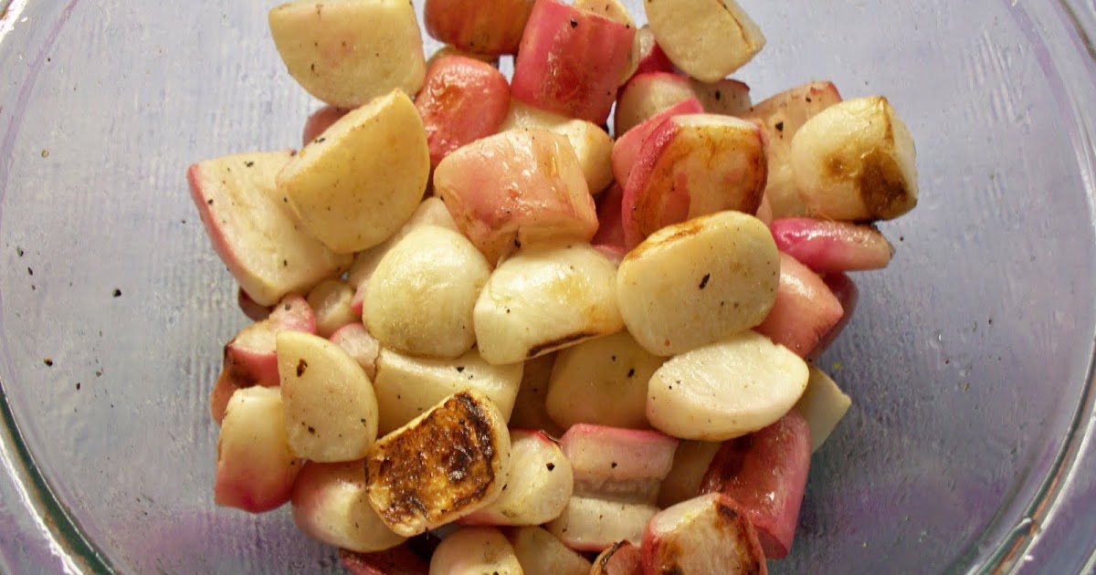 The Purple Cook Grilled Radishes, Turnips, and Fingerling Potatoes