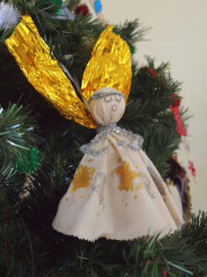 Calico Christmas Angel Craft For Kids