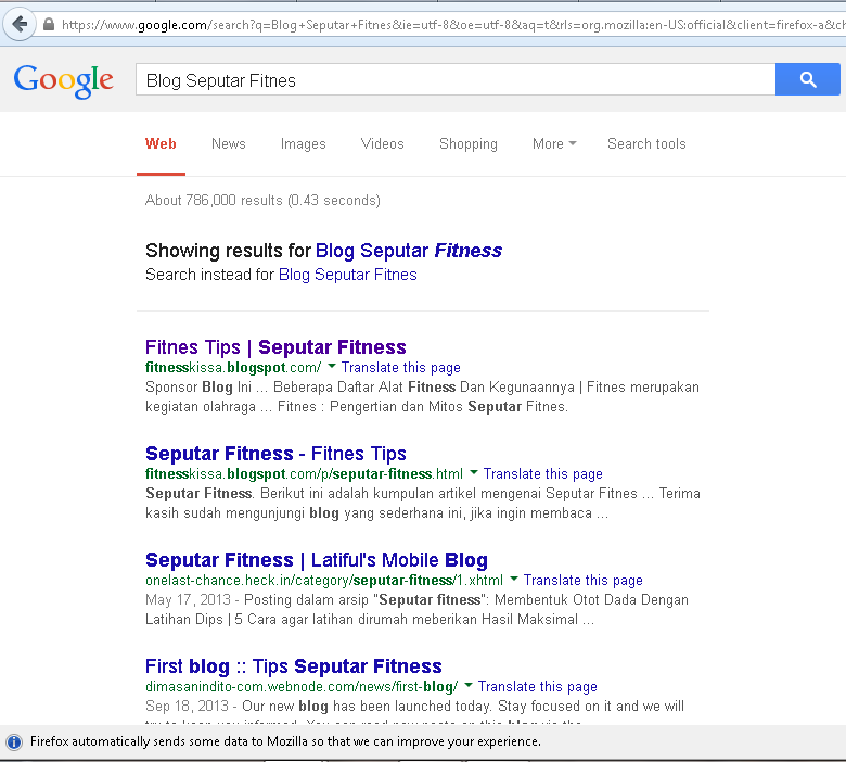 Blog Seputar Fitness