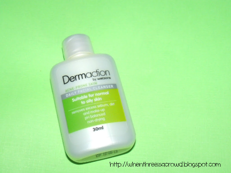 writing down my emotions Review Dermaction by Watsons Daily Facial