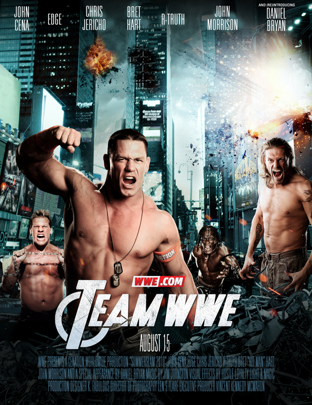 Wrestling Hype • Photos Summer Movie Posters With WWE Superstars