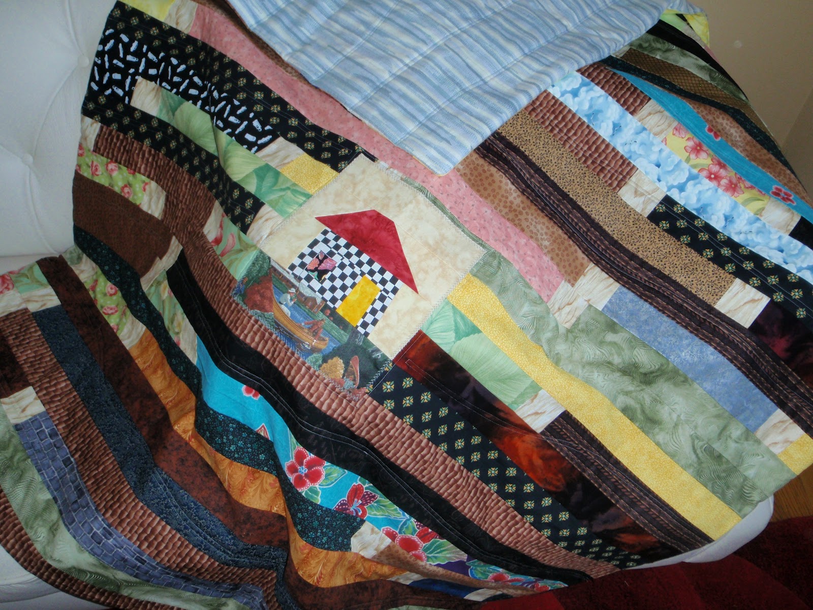 QUILTERS...ENJOY COLOR! 2 1/2" Scrap Strip Quilt for Baby Tutorial