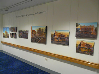 exhibition of plein air oil paintings of Sydney by industrial artist Jane Bennett