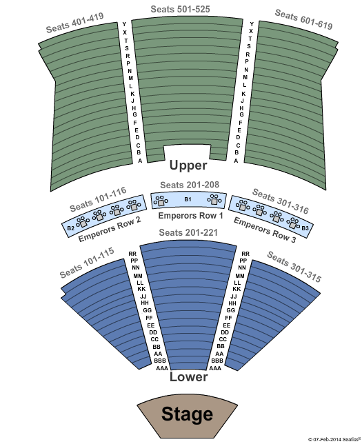 Caesars Atlantic City Seating Chart Concerts