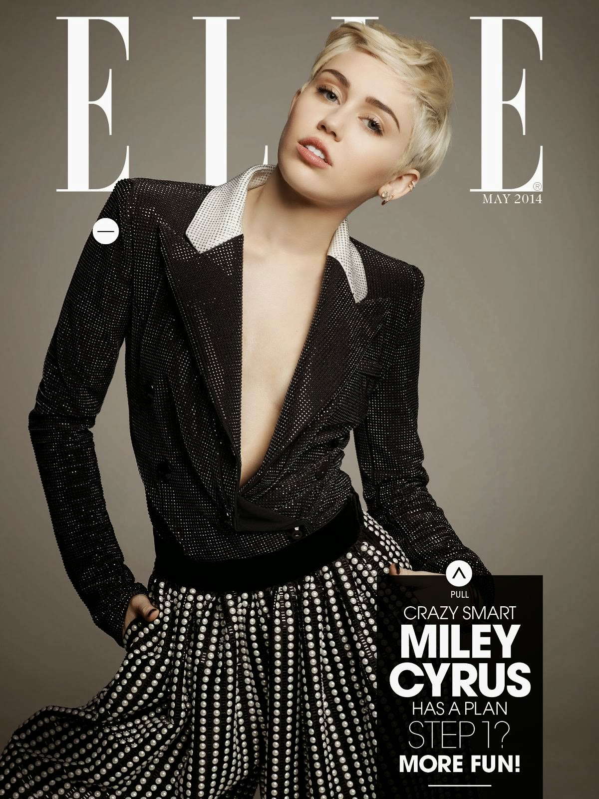 Miley Cyrus Elle Magazine May 2014 Fashion Magazine