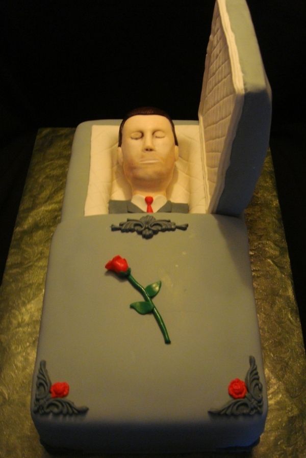 There's wedding cakes. So, why not a funeral cake?