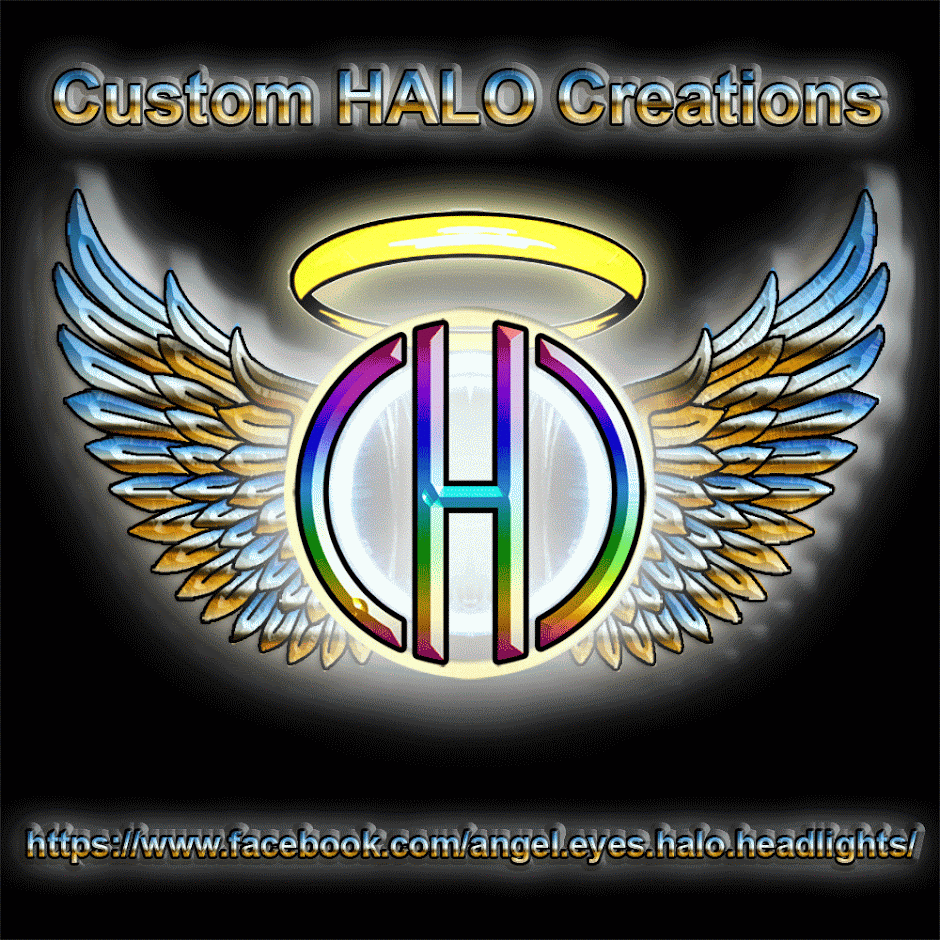Custom HALO Creations PT Cruiser Angel Eye LED Halo Headlights