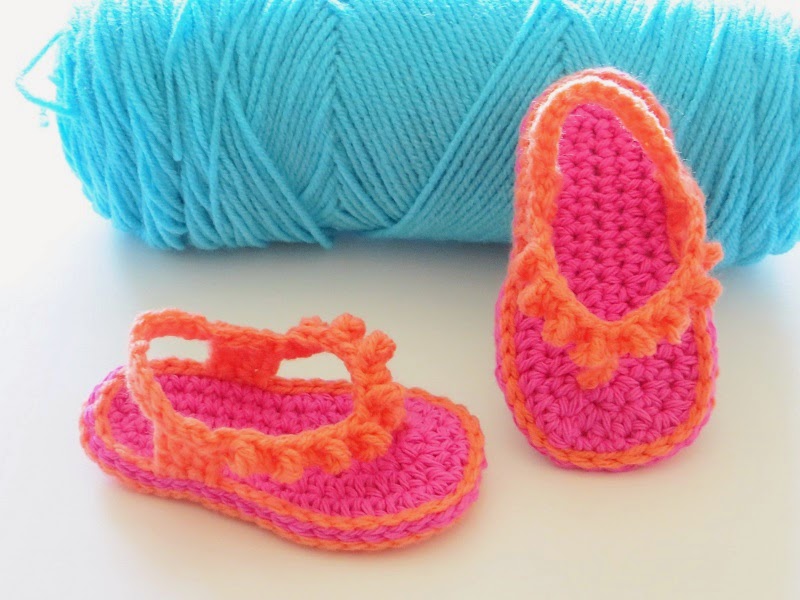 Crochet Dreamz: Crochet Flip Flops Pattern for Baby, in ...