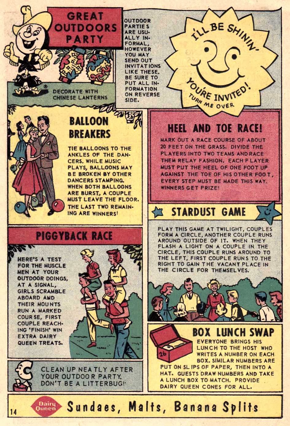 and everything else too Dairy Queen Party Book (1960)