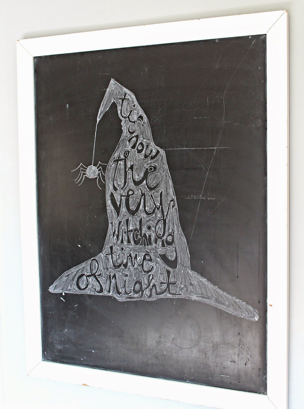 Freshly Completed: Halloween Chalkboard Art