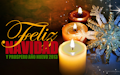 Fondo navideño con mensaje