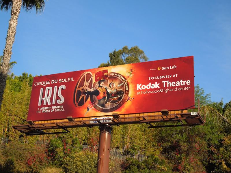 Cirque du Soleil Iris billboard