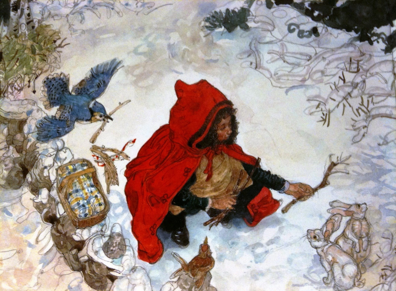 Сказочные Иллюстрации Jerry Pinkney Красная Шапочка*