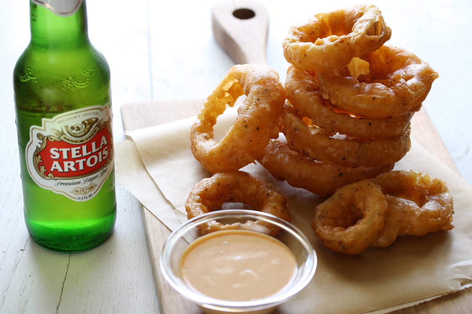 onion rings sauce dipping spicy beer batter recipe dessert battered