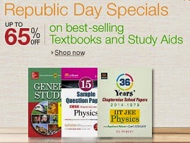 Amazon Republic Day Special: Upto 65% Off on Exams Preparation Books | Text Books & Study Aids