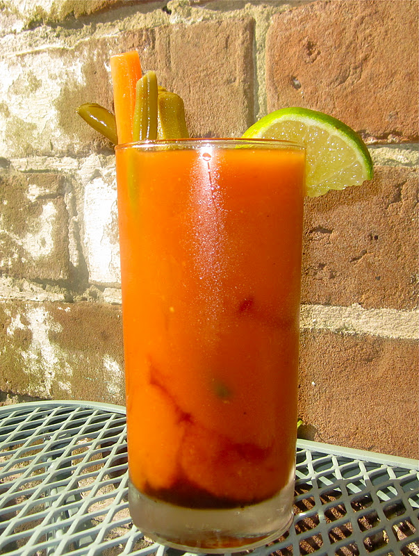 Haute + Heirloom BloodyGood Bloody Mary's with Roasted Heirloom Tomato Puree, Horseradish