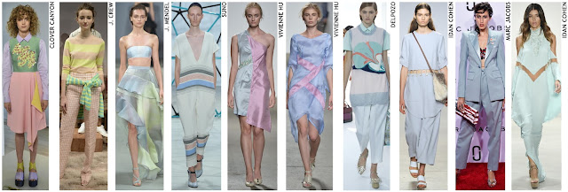 Colour palette, SS16, Spring/Summer 2016, fashion trends, NYC fashion week, New York fashion week, pastel colour palette, pastel colours, sugared pastels