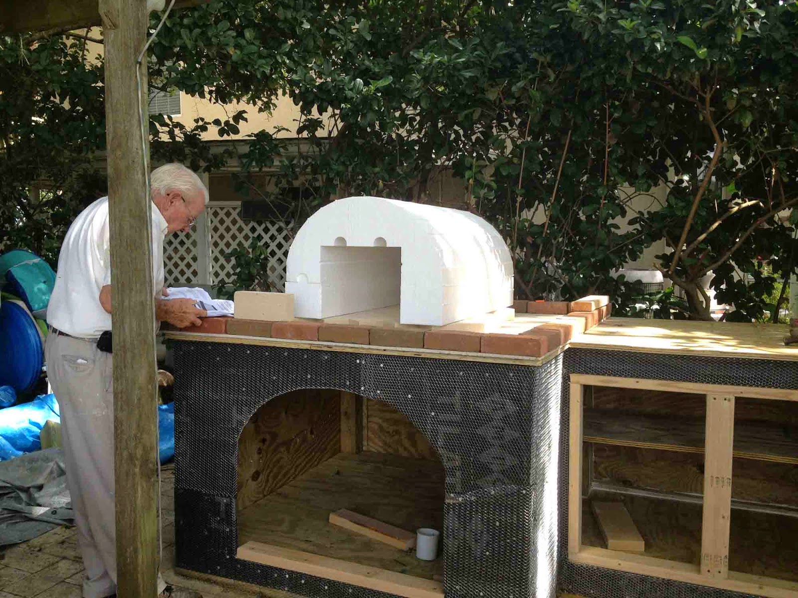 The Brickwood Ovens Blog The Peterson Family Wood Fired Brick Pizza Oven In Florida