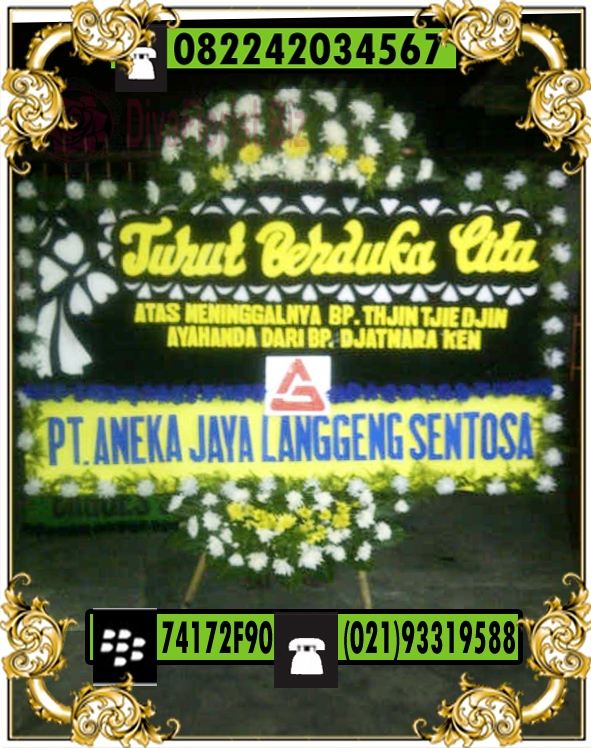 karangan bunga duka cita
