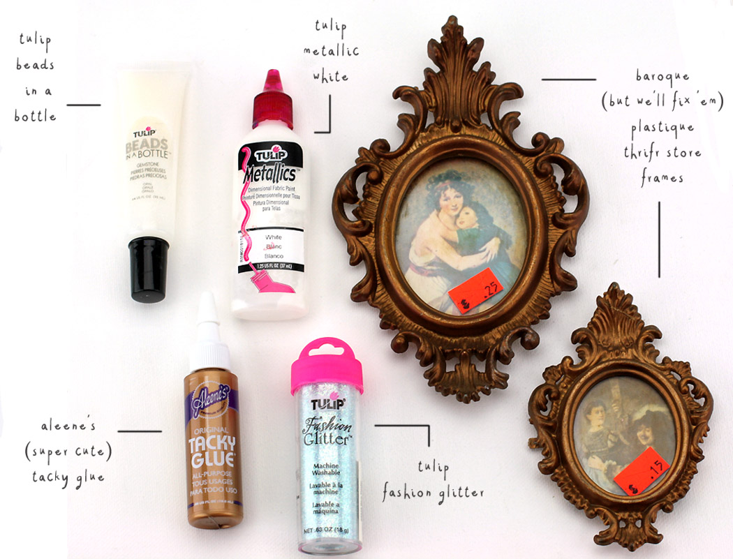 iLoveToCreate Blog DIY Silvered and Glittered Frames