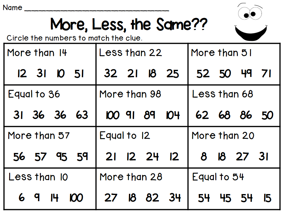 Printables Greater Than Less Than Equal To Worksheets more less equal worksheets scalien greater than to worksheet first grade or