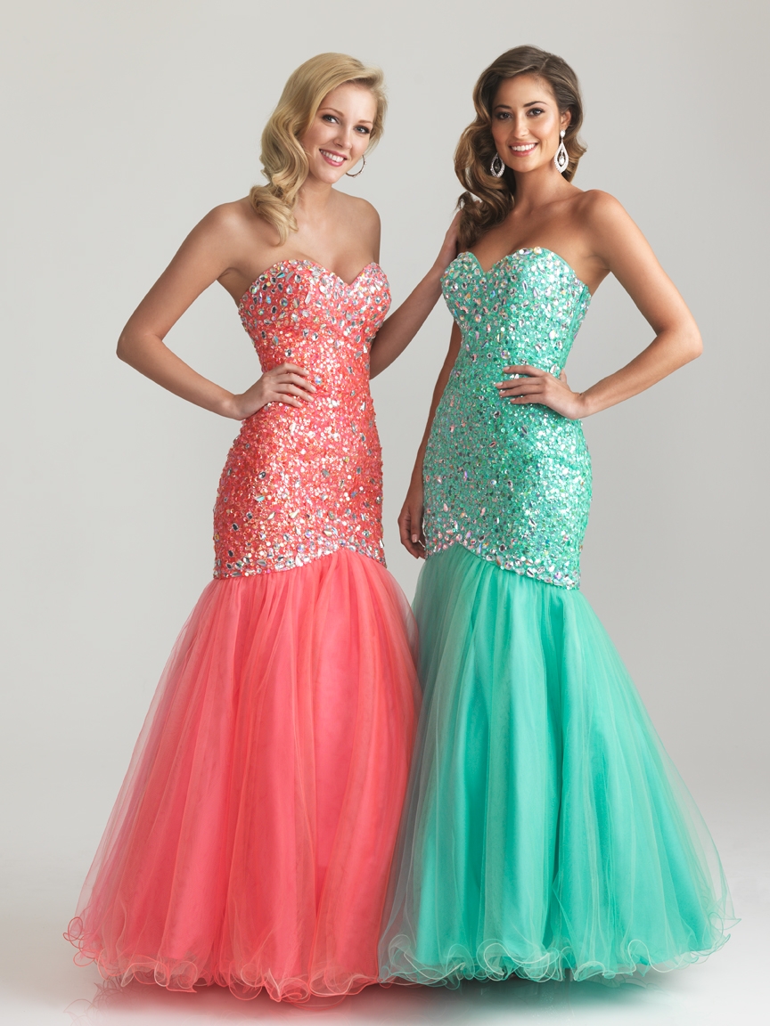 Trumpet mermaid prom dress 