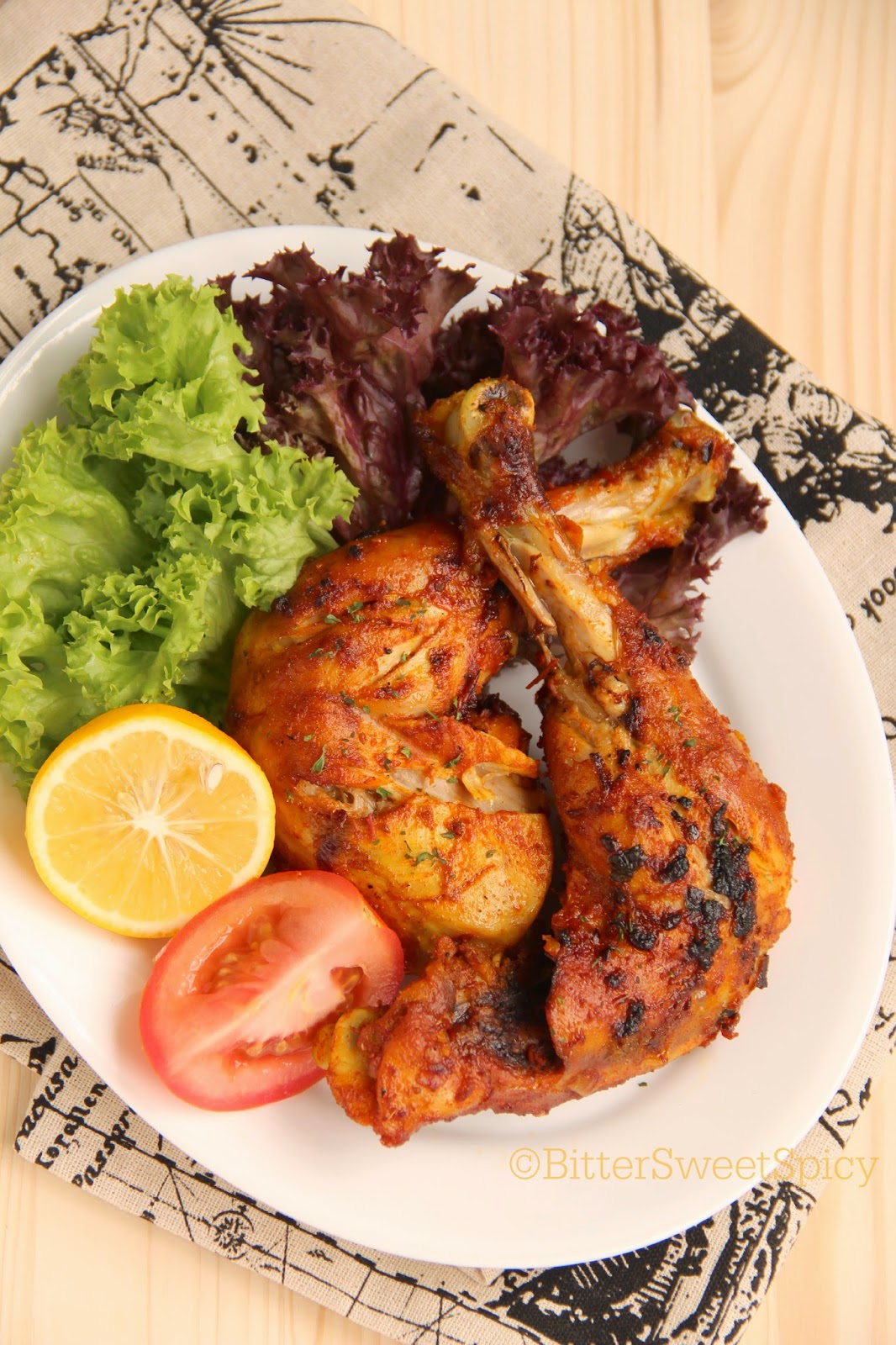 BitterSweetSpicy Moroccan Grilled Chicken