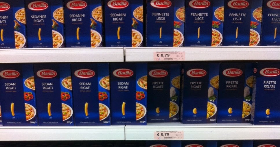 How many types of pasta does Barilla make? TVaddictlovesfood
