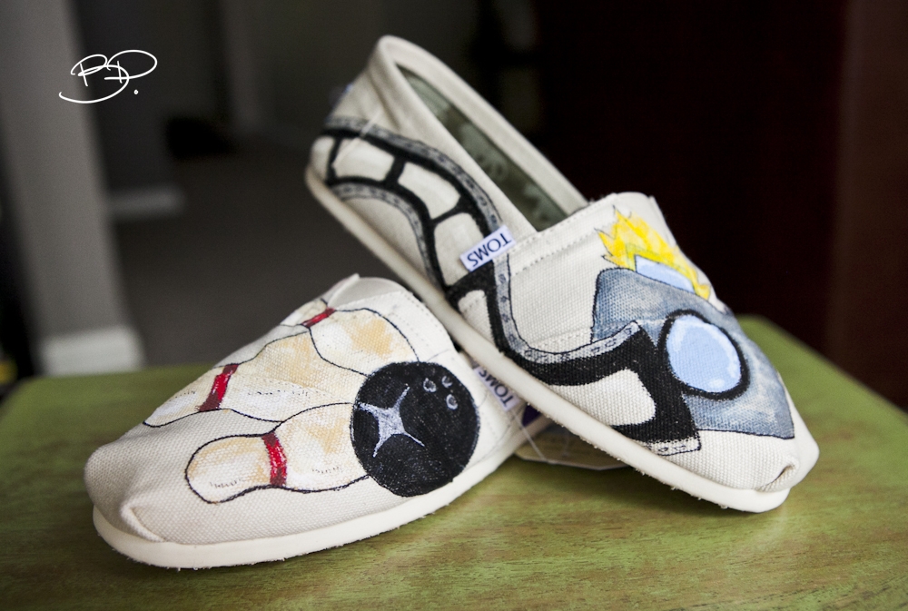 Benjamin Paras Custom TOMS Shoes Bowling/Photo Theme