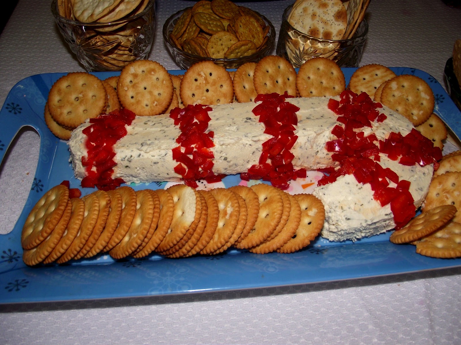 Momma Melly Candy Cane Shaped Cheese Ball