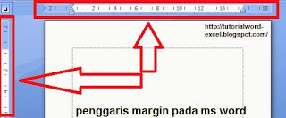 Gambar ruler margin di word