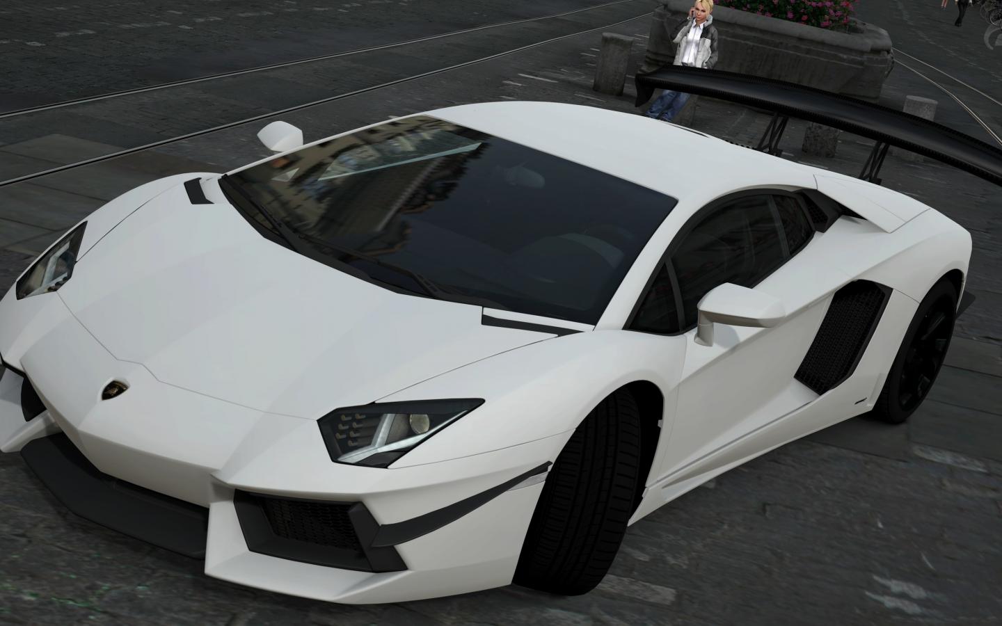 Luxury Lamborghini Cars: Lamborghini Aventador White