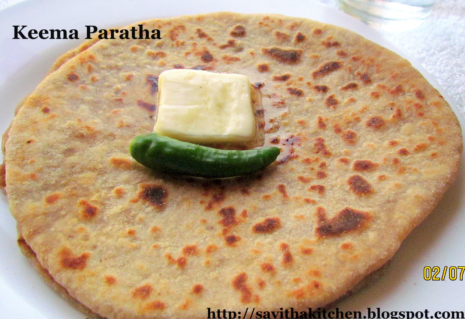 Savitha's Kitchen Keema Paratha Minced Meat Paratha