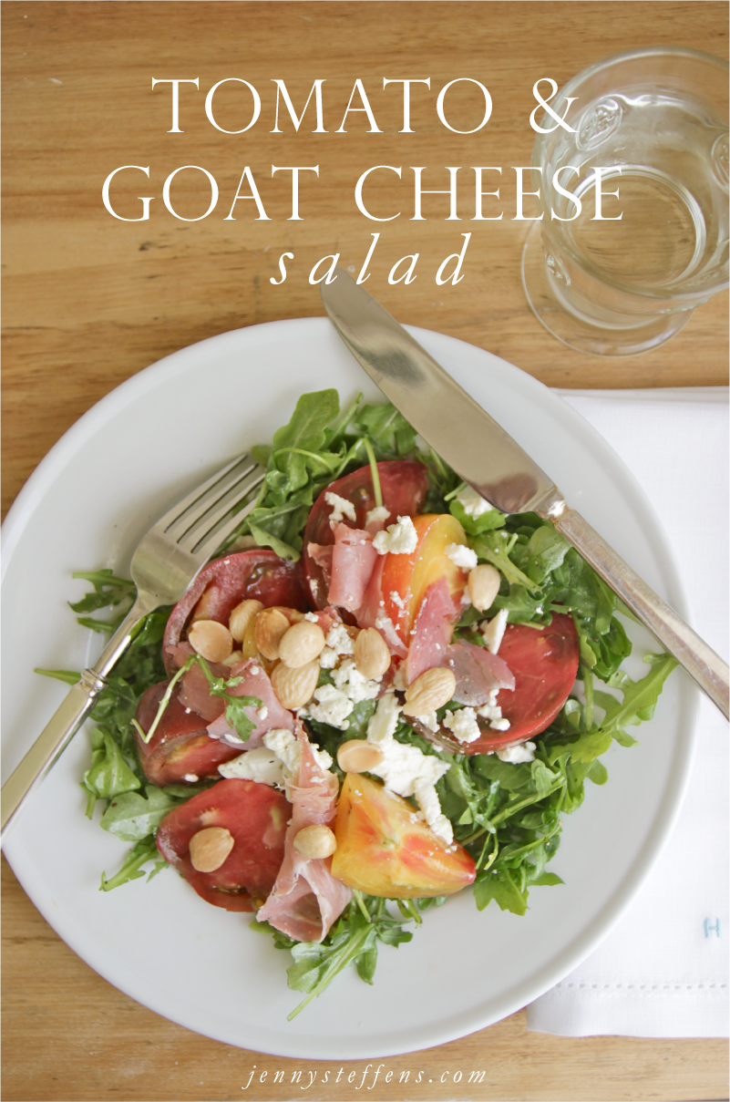 Jenny Steffens Hobick Heirloom Tomato, Marcona Almonds, Prosciutto