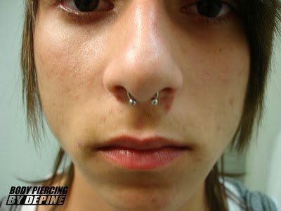 Piercing para Homens Piercing para Homens no Septo